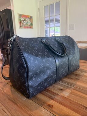 Louis Vuitton Keepall Bandoulière 45 Monogram Eclipse